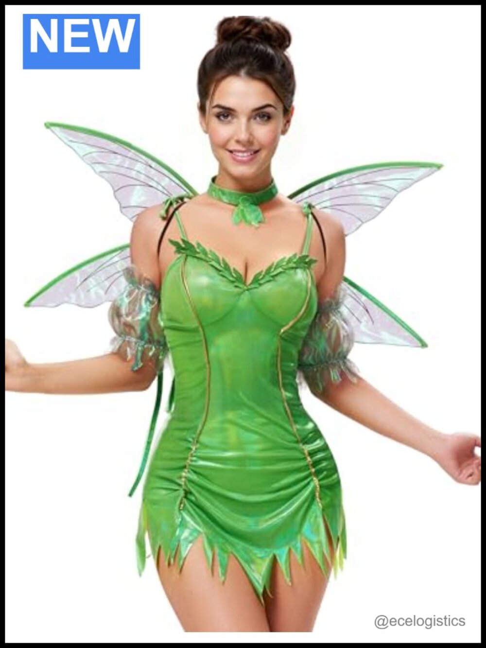 Fairy Halloween Costume Dress Women Forest Pixie Cosplay Outfit